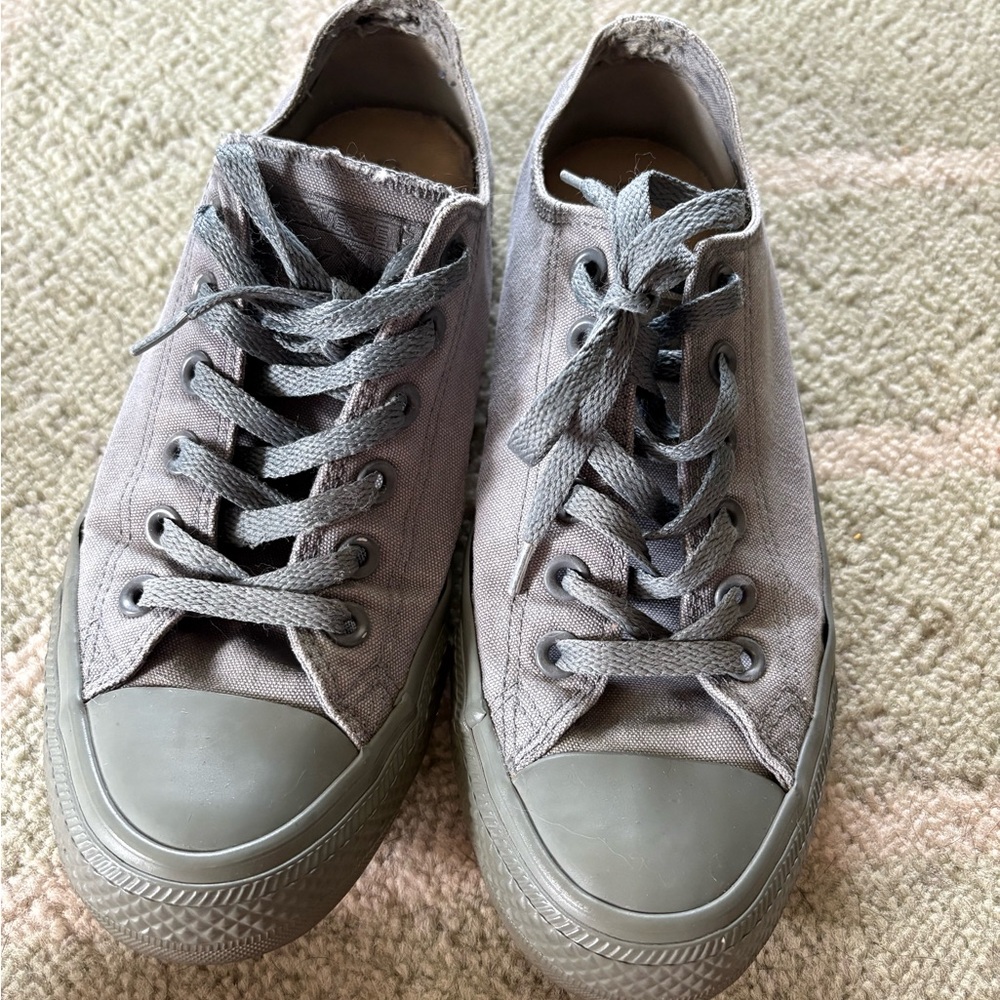 Gray Canvas Sneakers